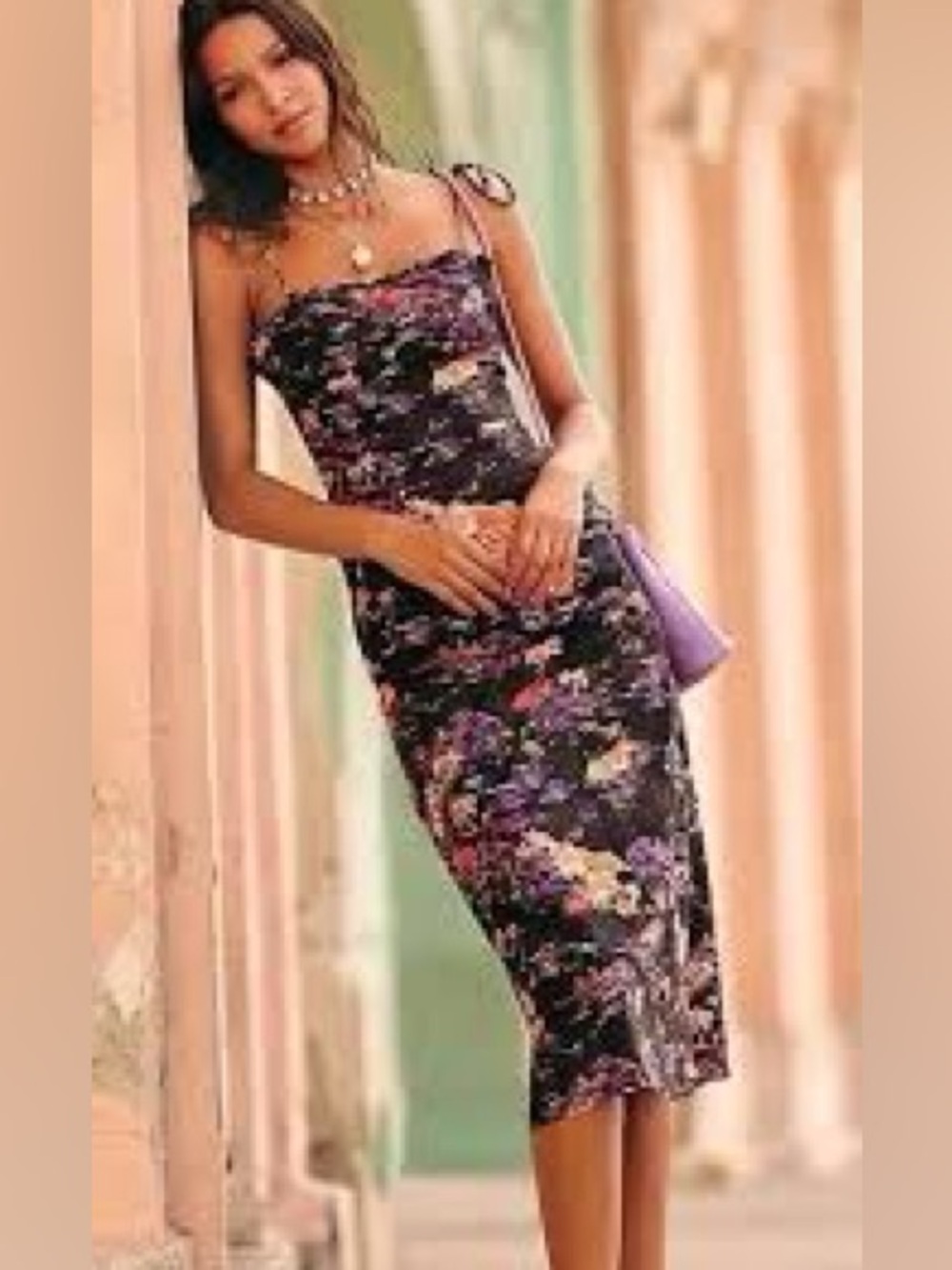 Free People Women's Beach Party Tie Shoulder Midi Dress
Size 8